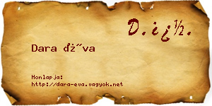 Dara Éva névjegykártya